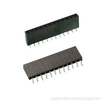 Female Header, 2.54mm Pitch, Horizontal SMT, Single- and Dual-row, Height of 8.5mm